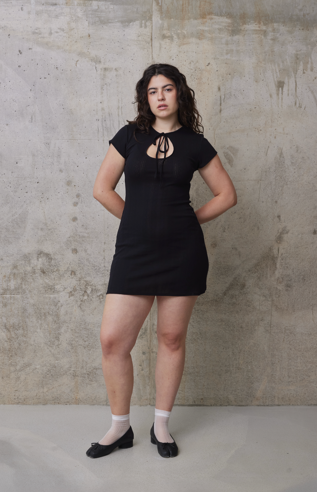 ROBE COURTE NOVA EN POINTELLE DE COTON