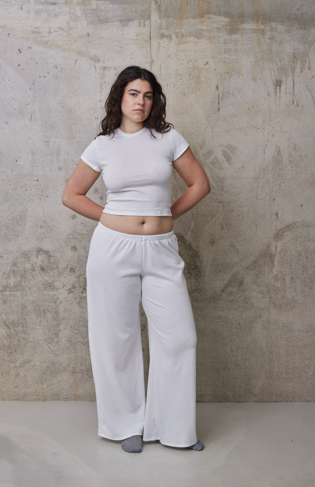PACK 2 PANTALONS EN POINTELLE DE COTON