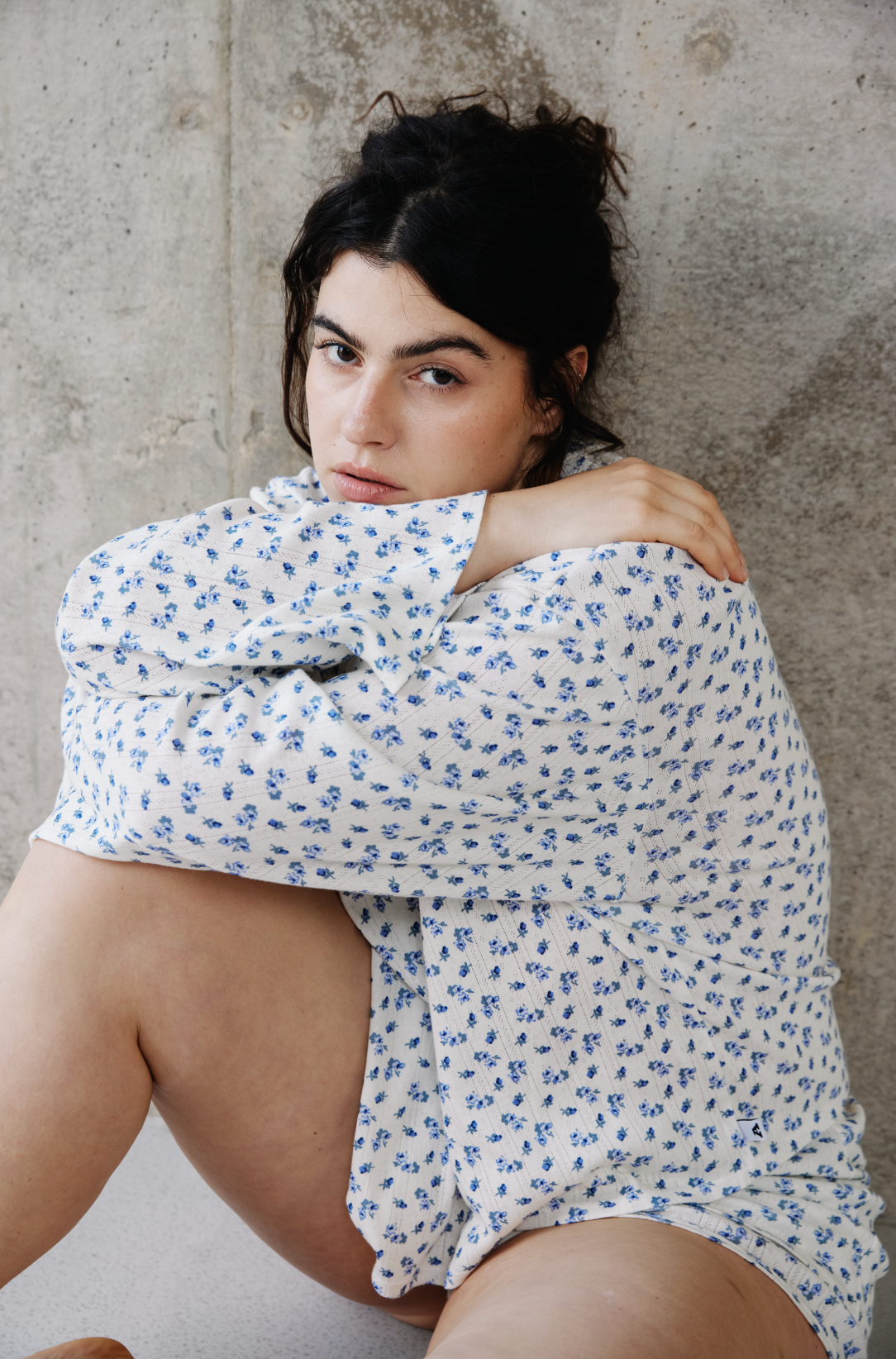 MANCHES LONGUES OVERSIZED BLOOM EN POINTELLE DE COTON