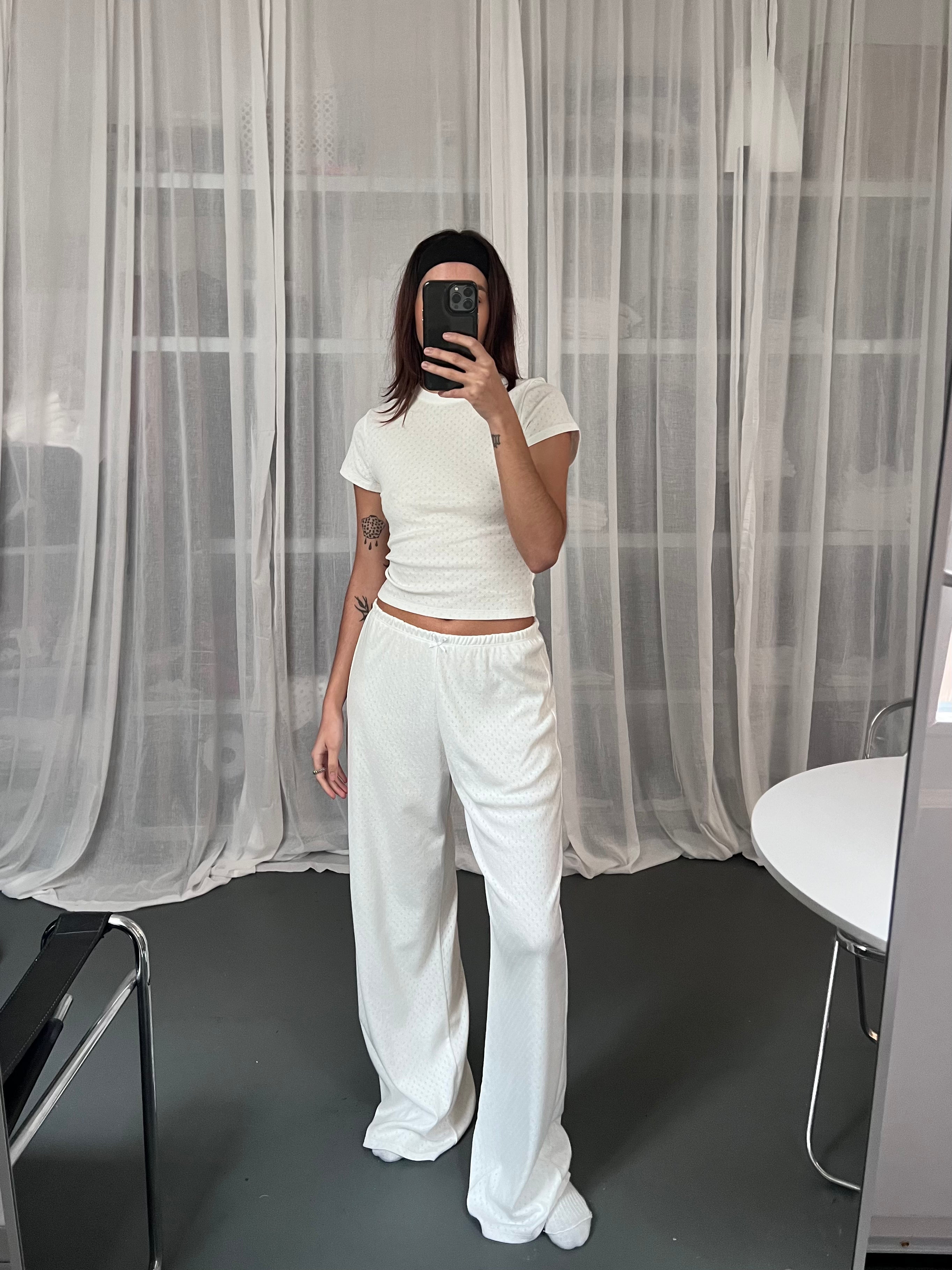 PACK 2 PANTALONS EN POINTELLE DE COTON