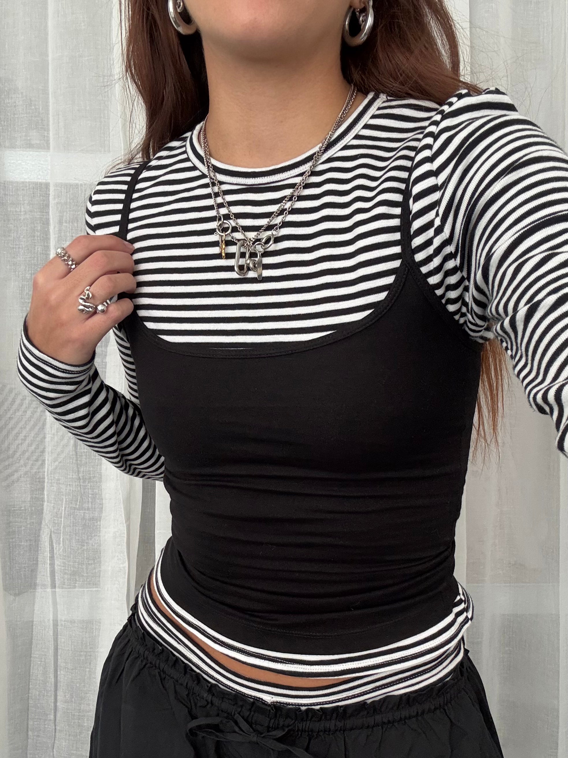 MANCHES LONGUES RAYÉES