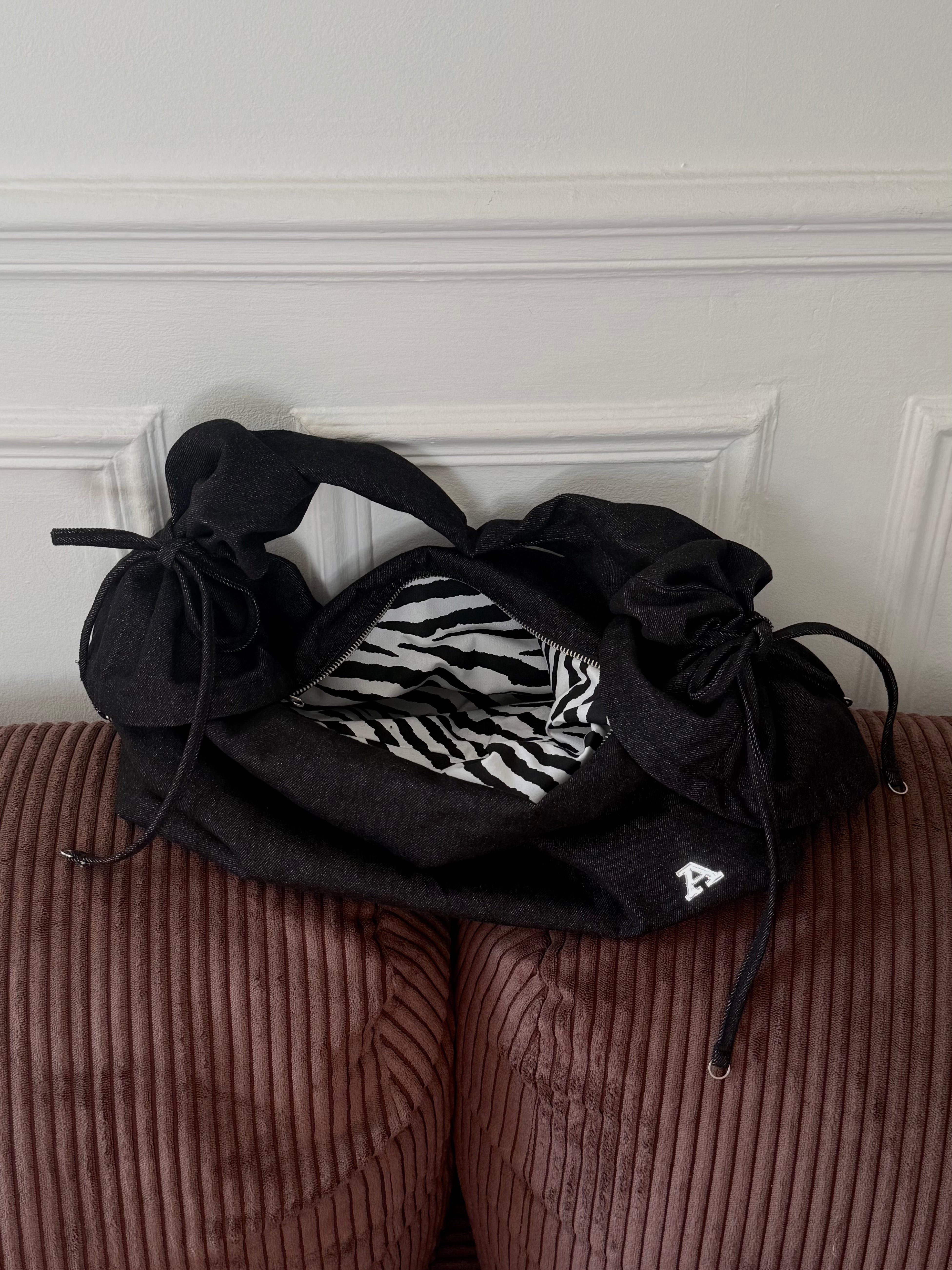 SAC EN JEAN DENY NOIR