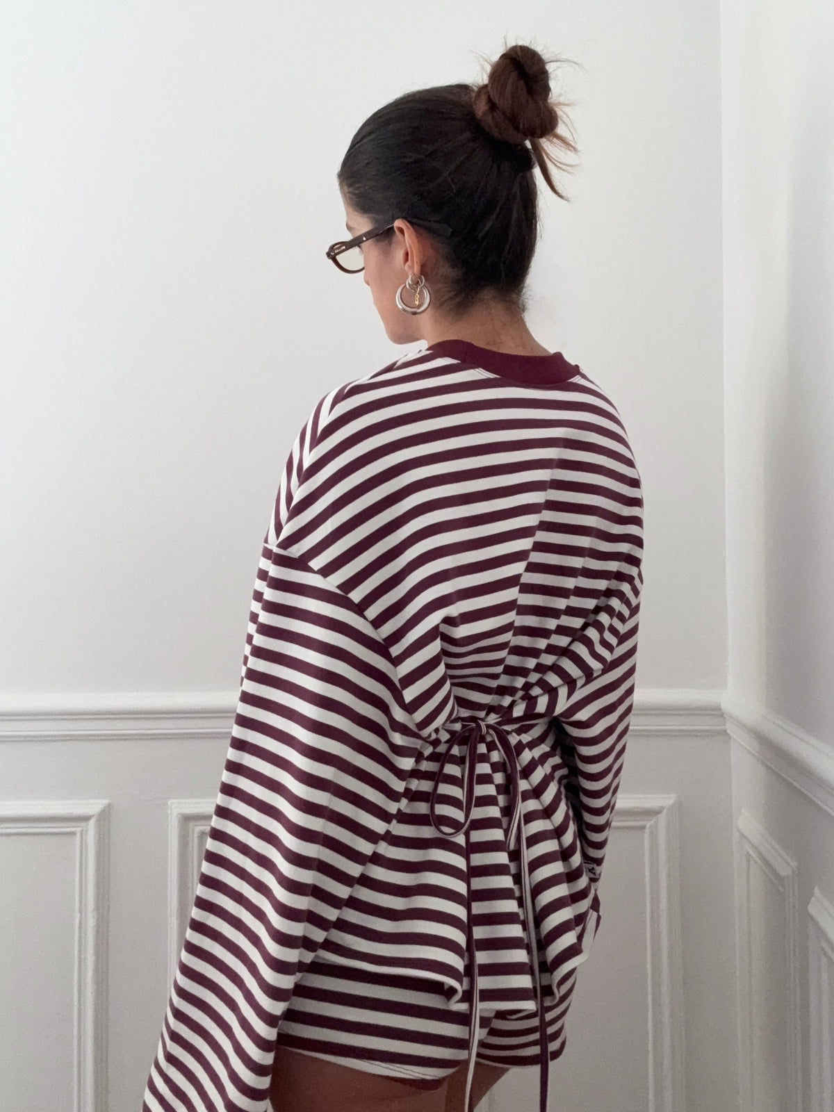 MANCHES LONGUES OVERSIZED MÛRE