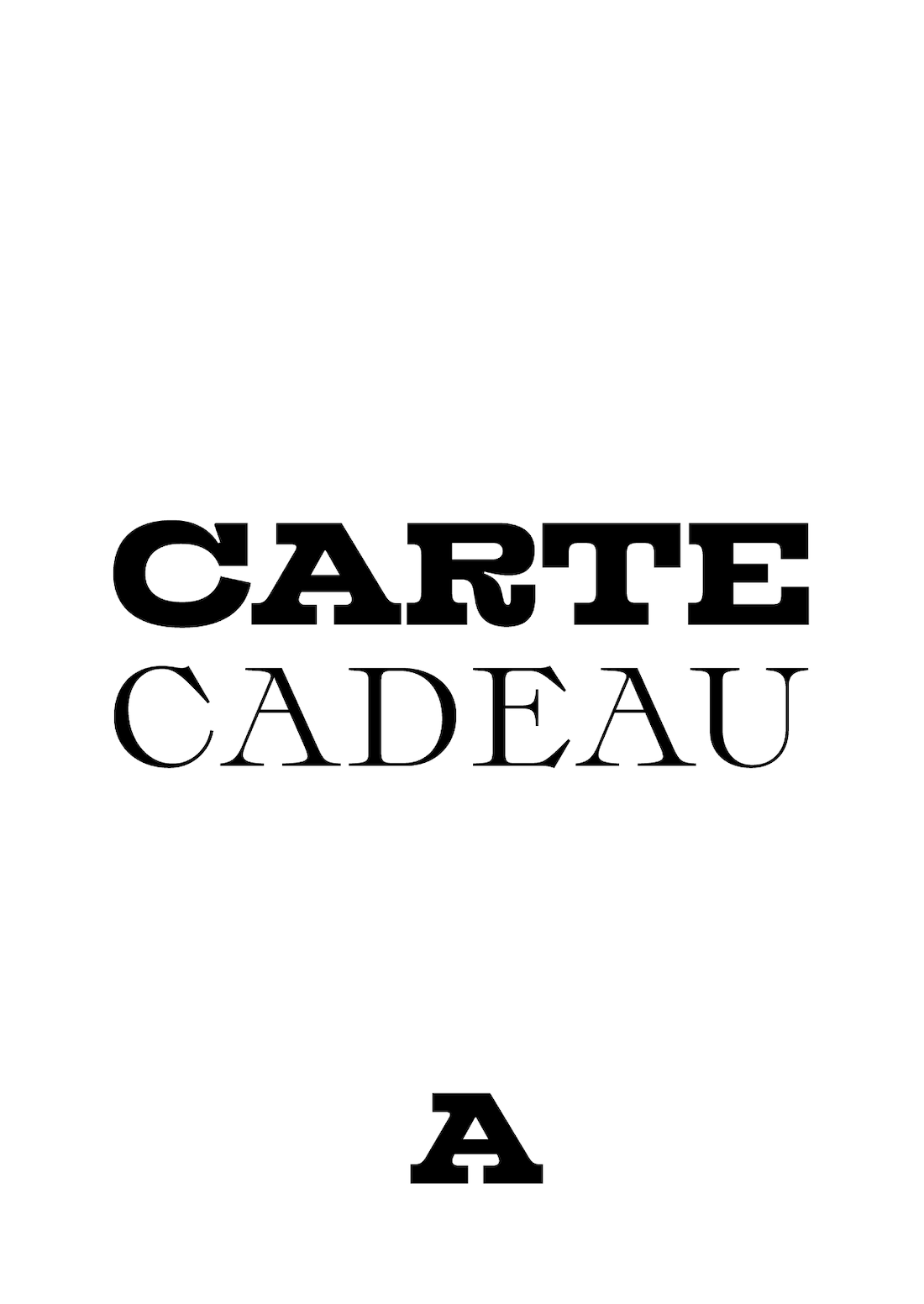 CARTE CADEAU