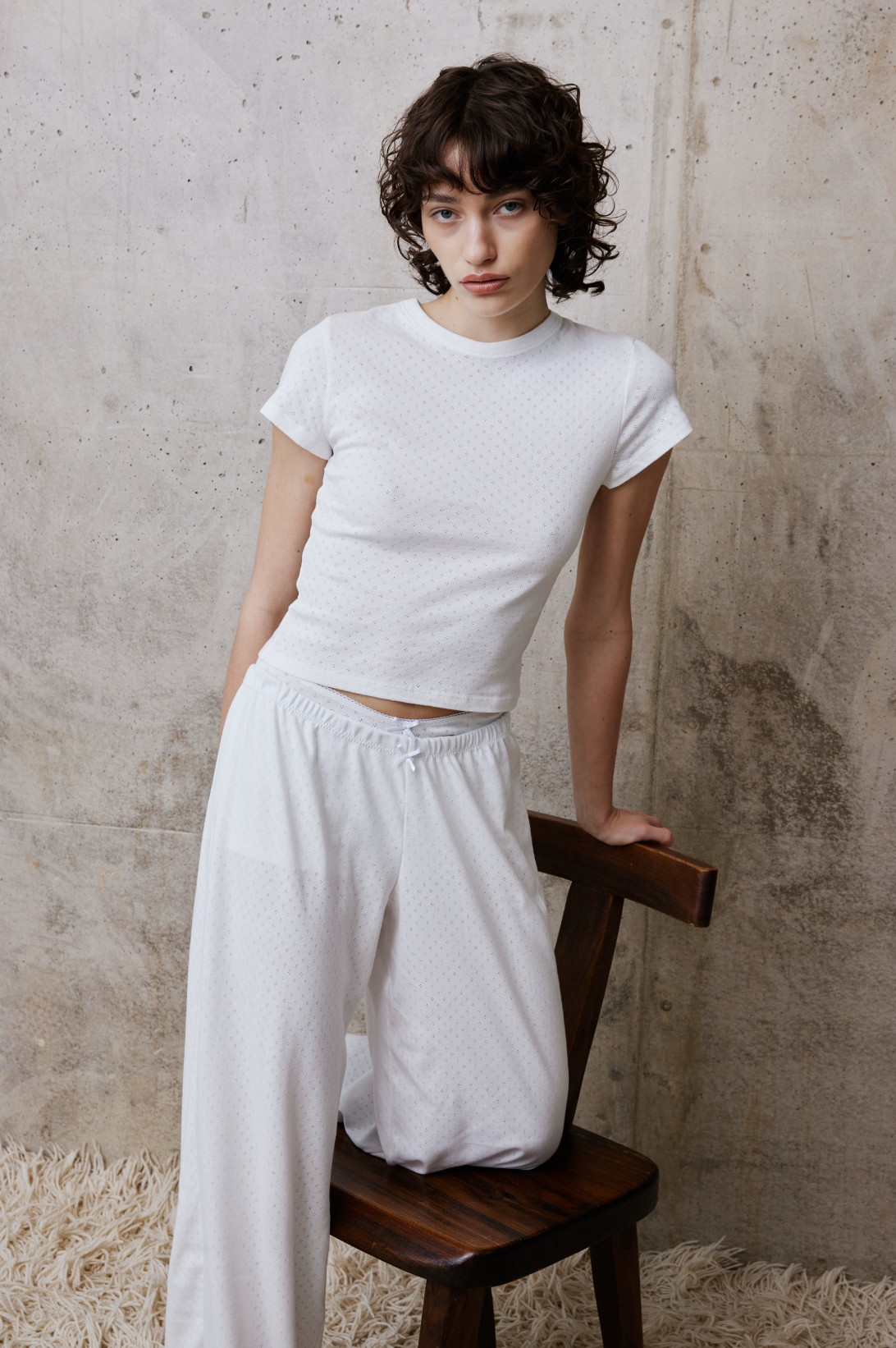PACK 2 PANTALONS EN POINTELLE DE COTON