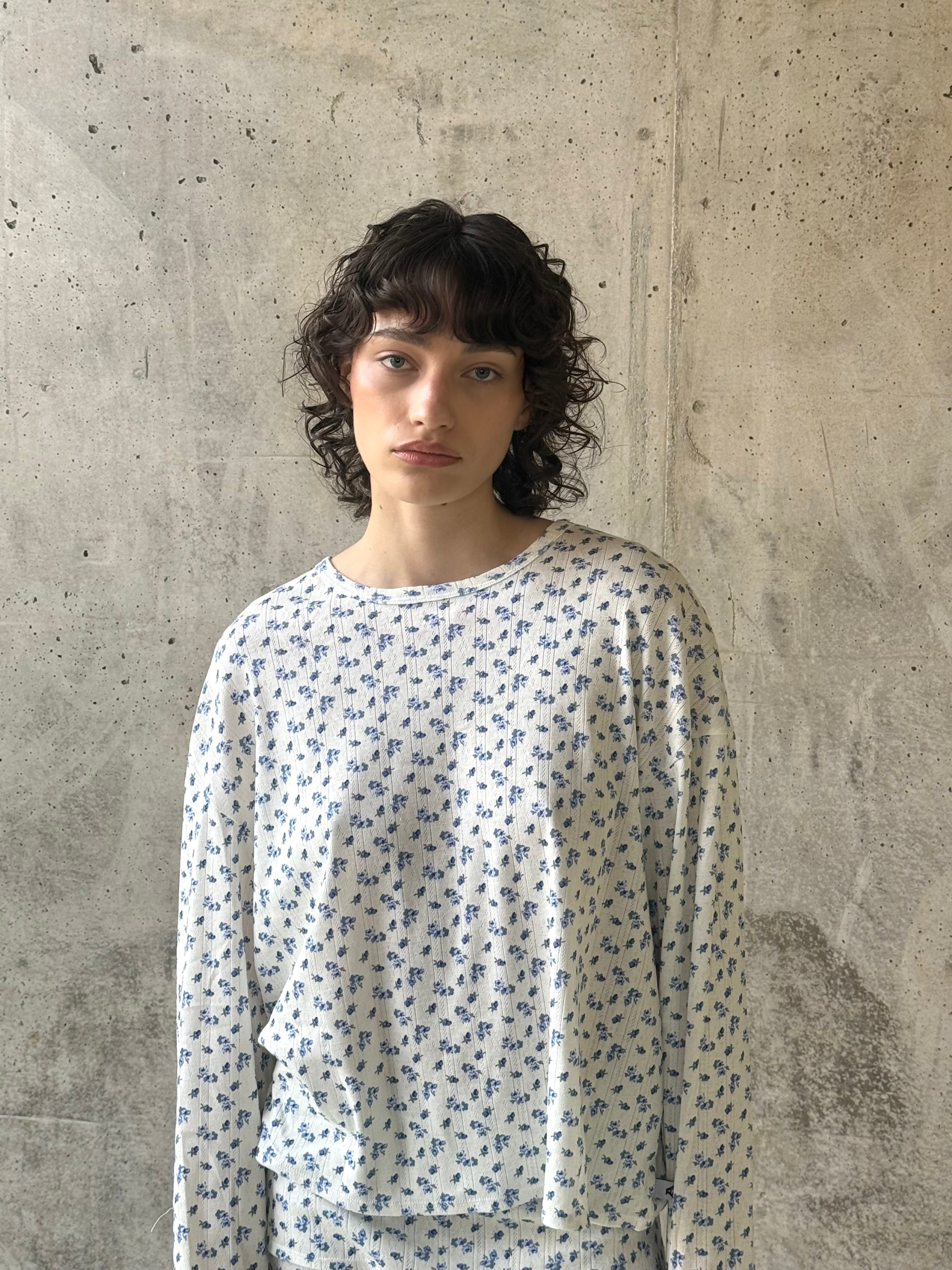 MANCHES LONGUES OVERSIZED BLOOM EN POINTELLE DE COTON