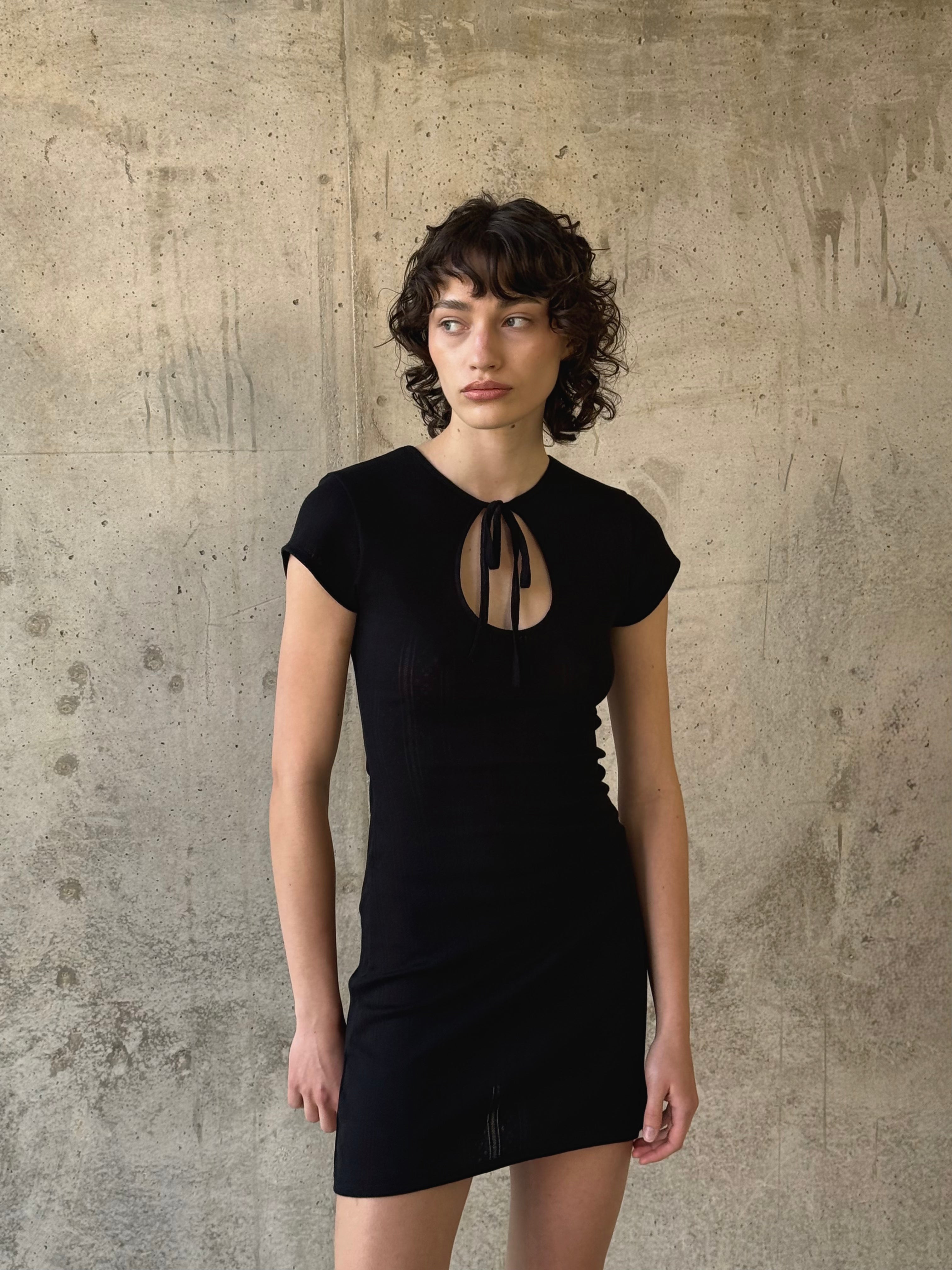 ROBE COURTE NOVA EN POINTELLE DE COTON
