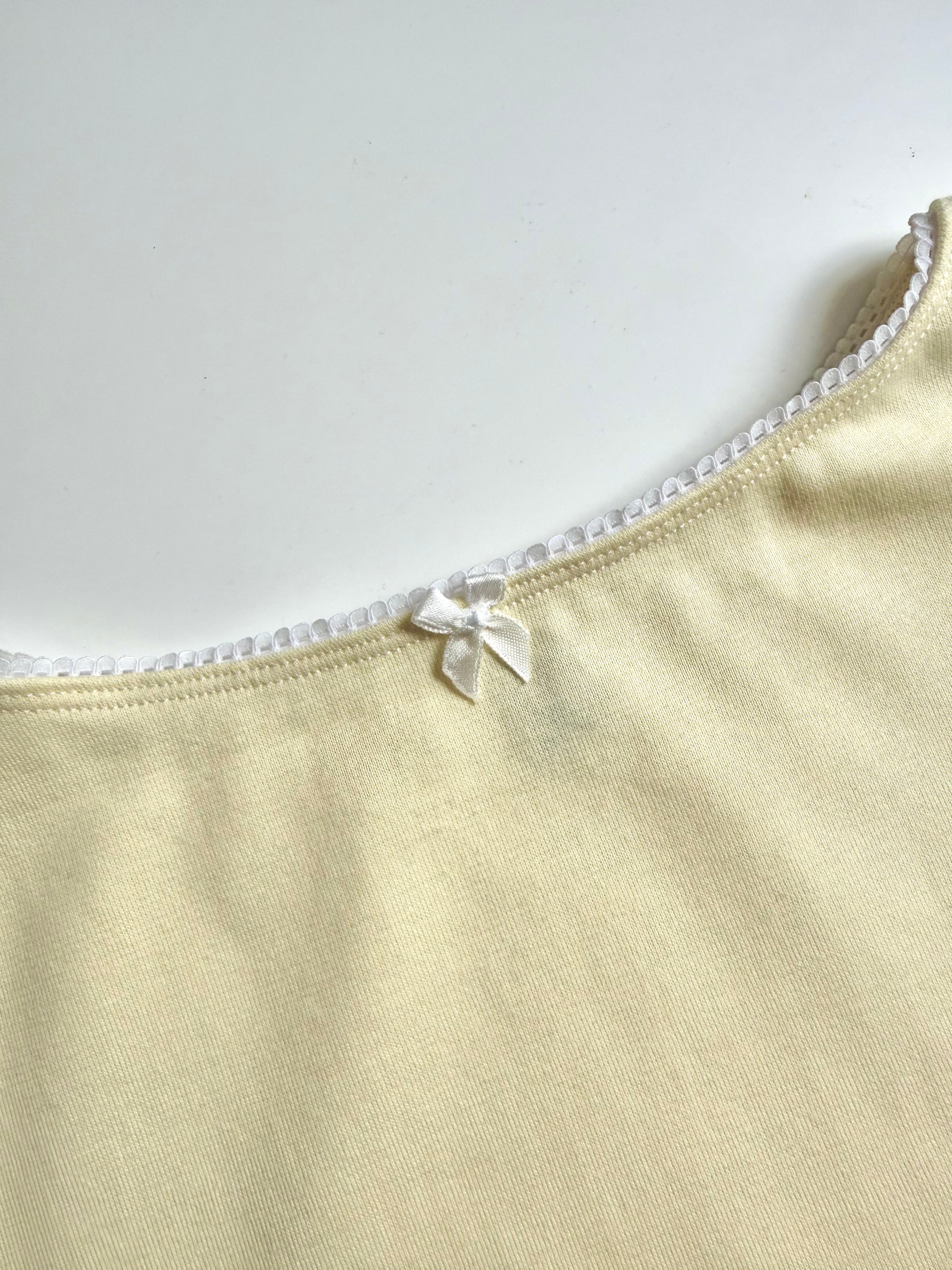 MANCHES COURTES YELLOW BUTTER
