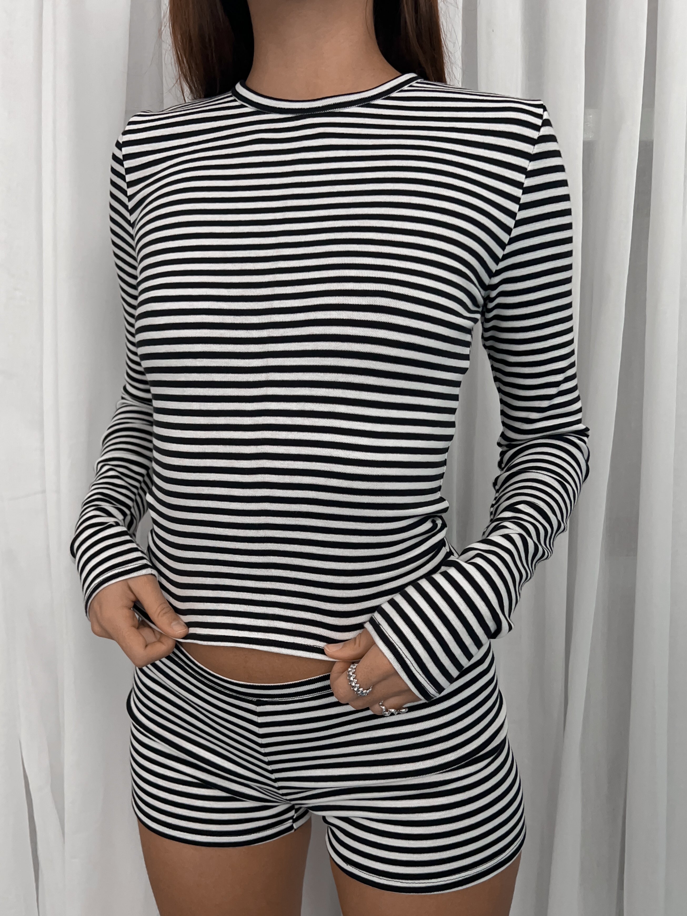 MANCHES LONGUES RAYÉES