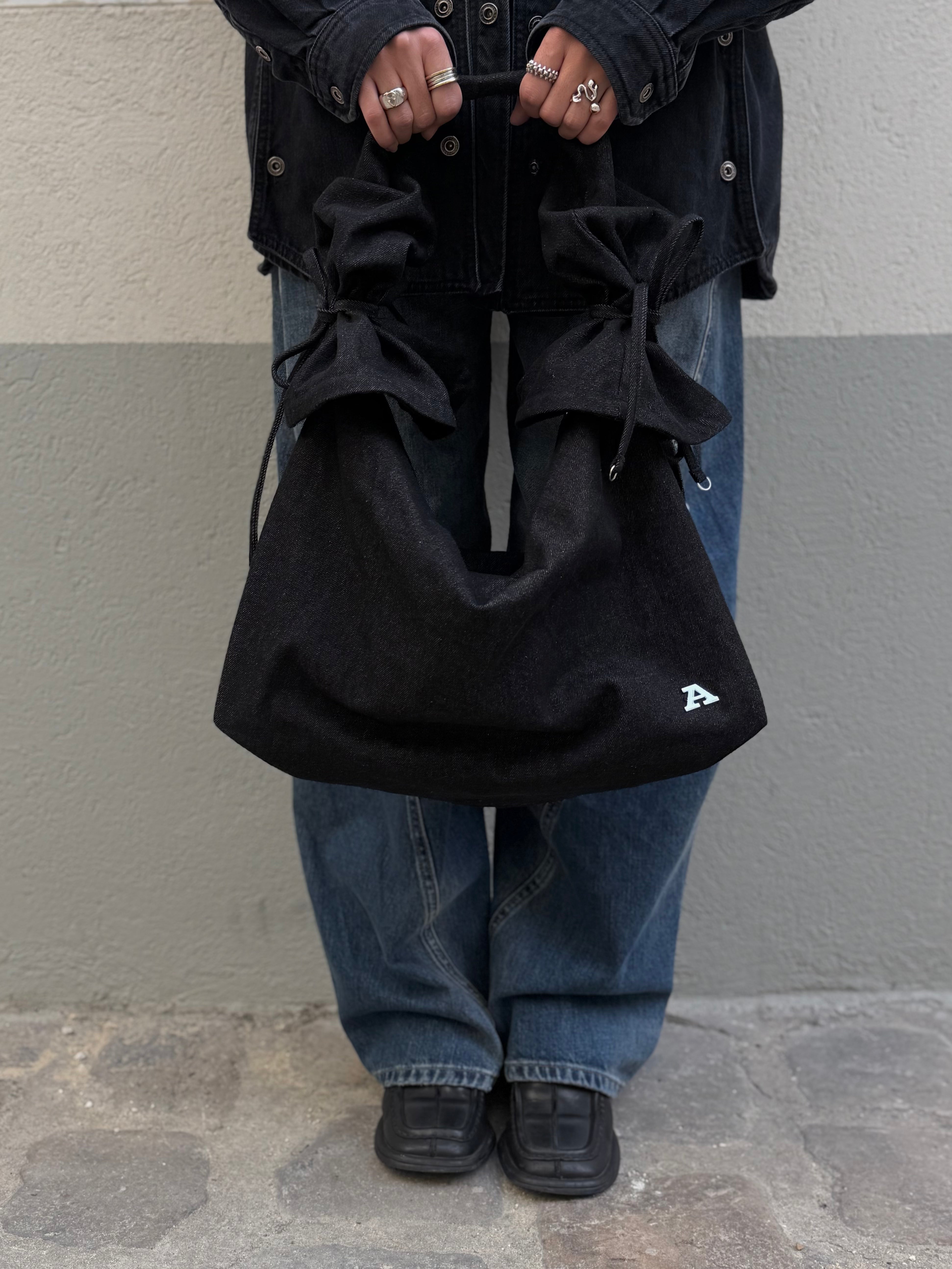 SAC EN JEAN DENY NOIR