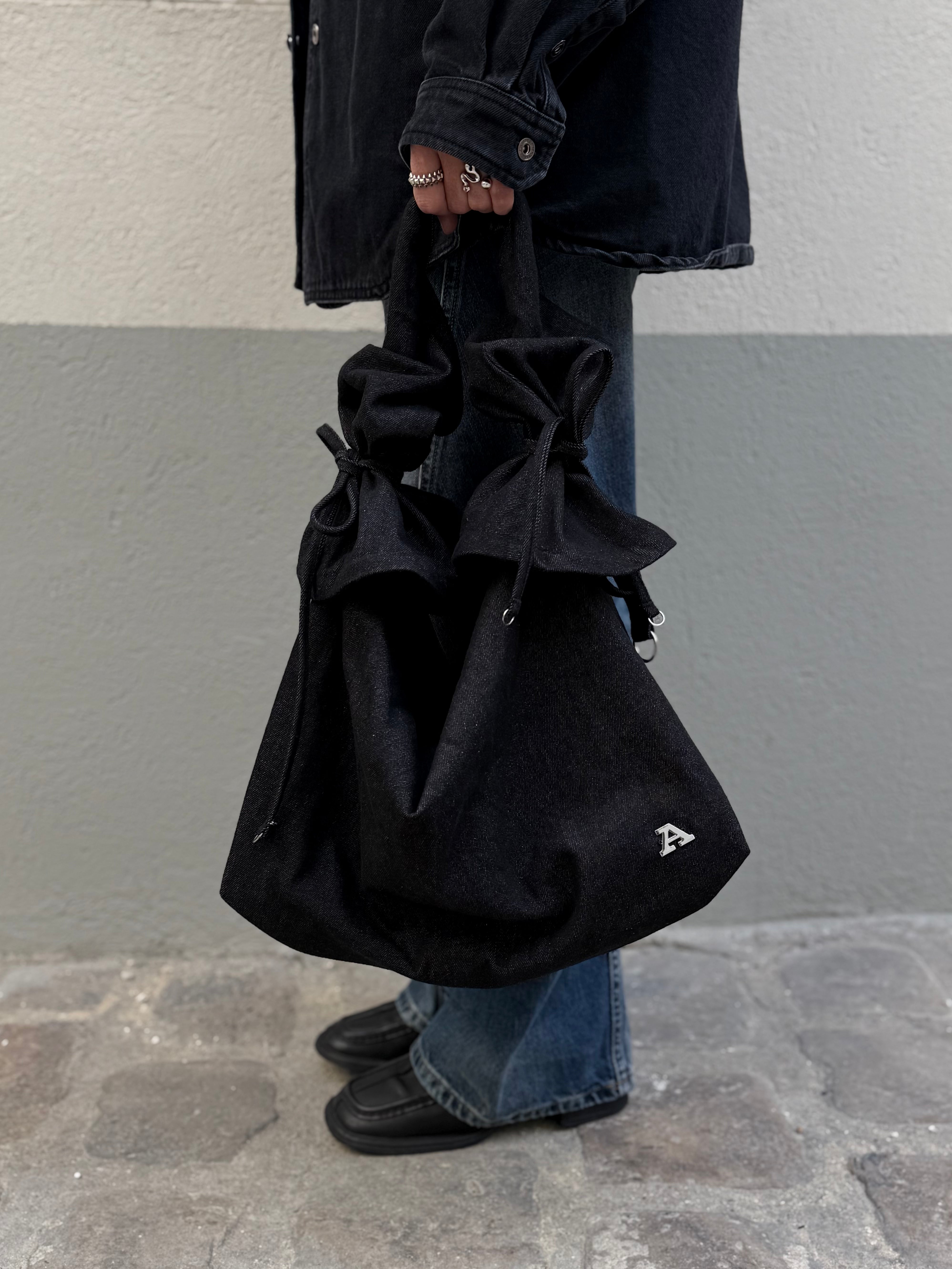 SAC EN JEAN DENY NOIR