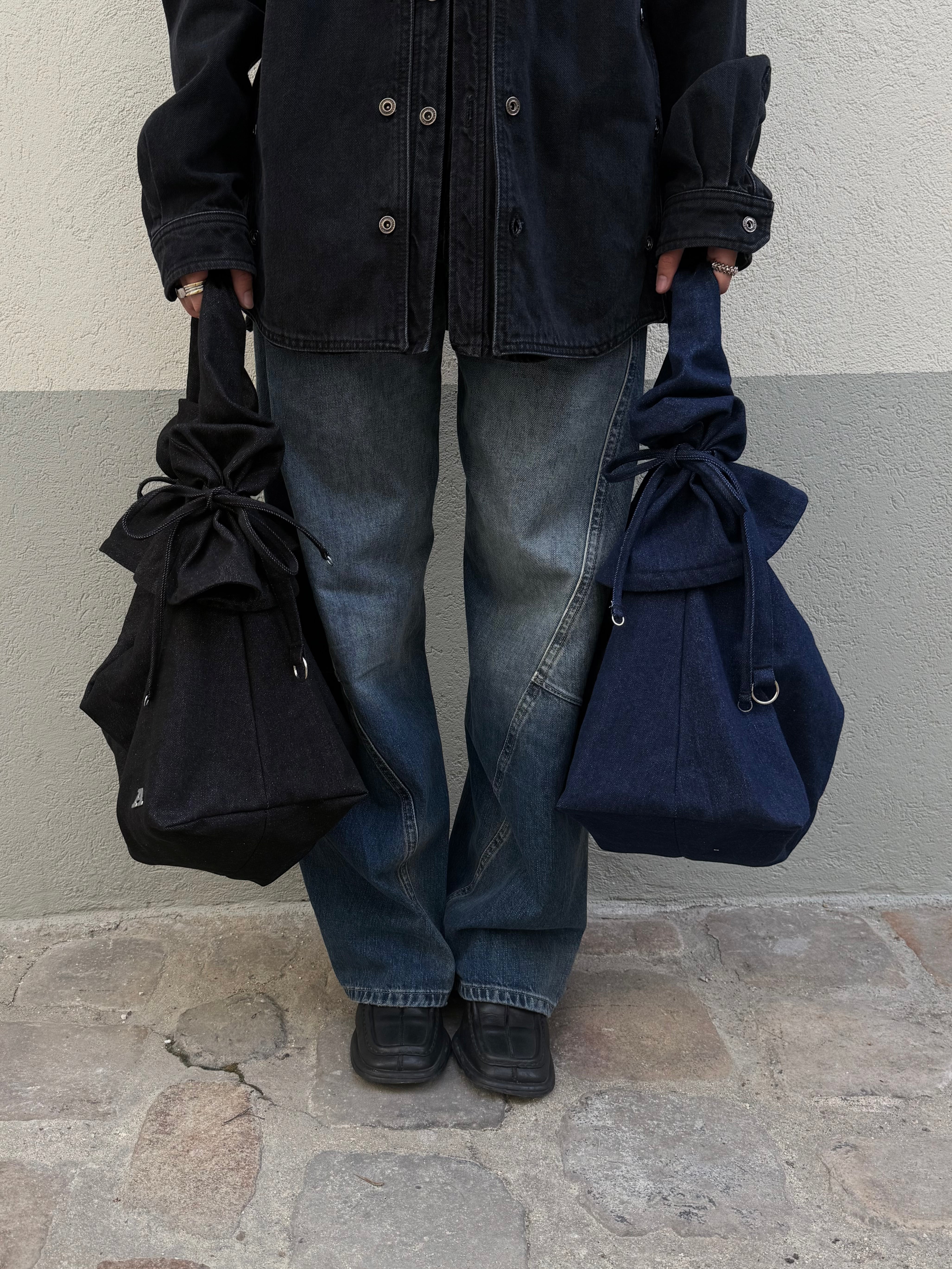SAC EN JEAN DENY NOIR