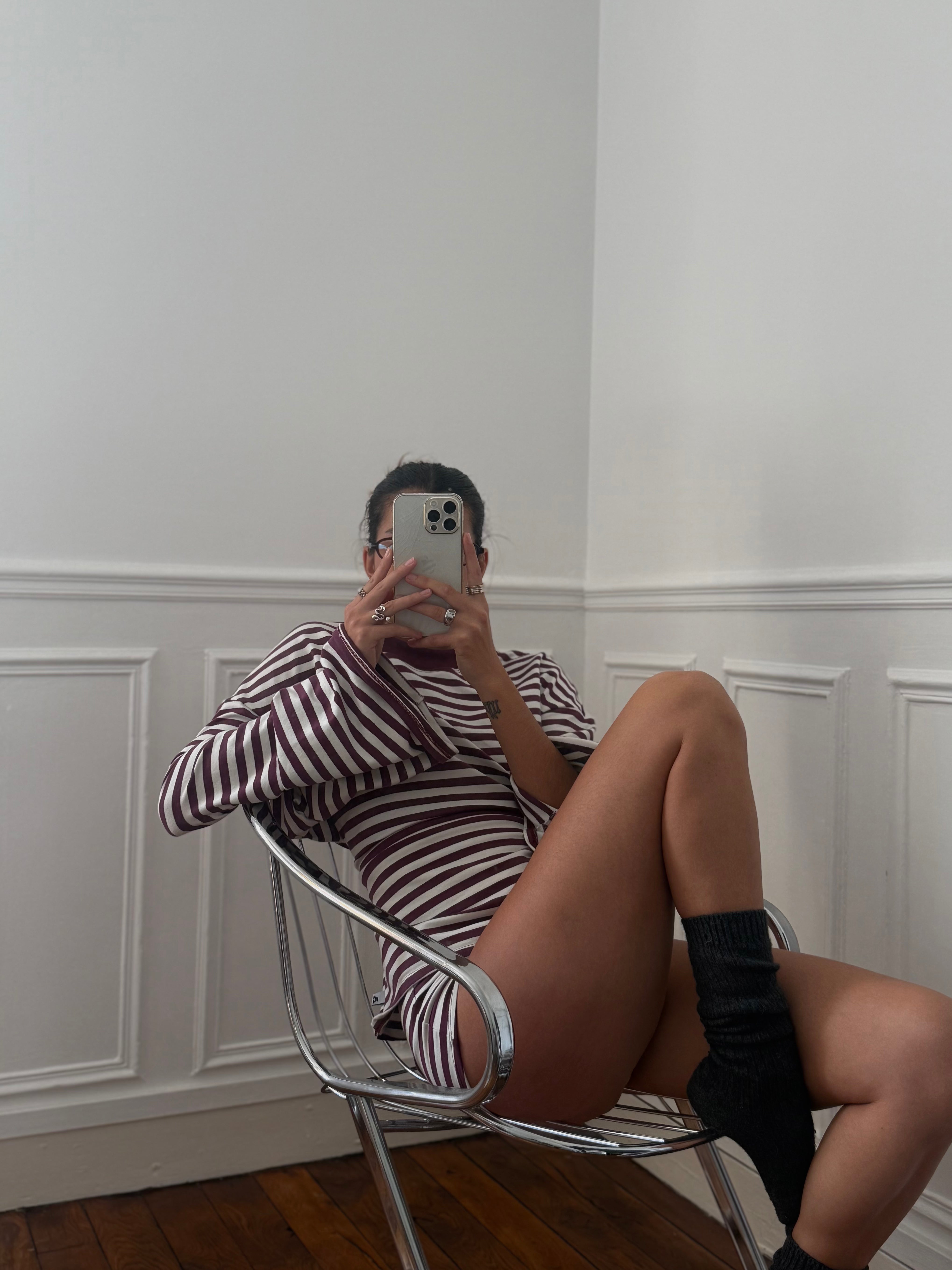 MANCHES LONGUES OVERSIZED MÛRE