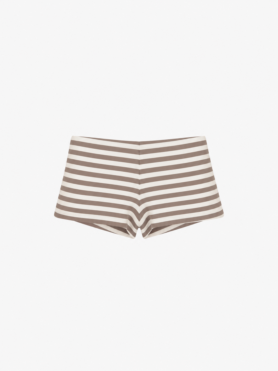 SHORTY RAYÉ TAUPE & ÉCRU