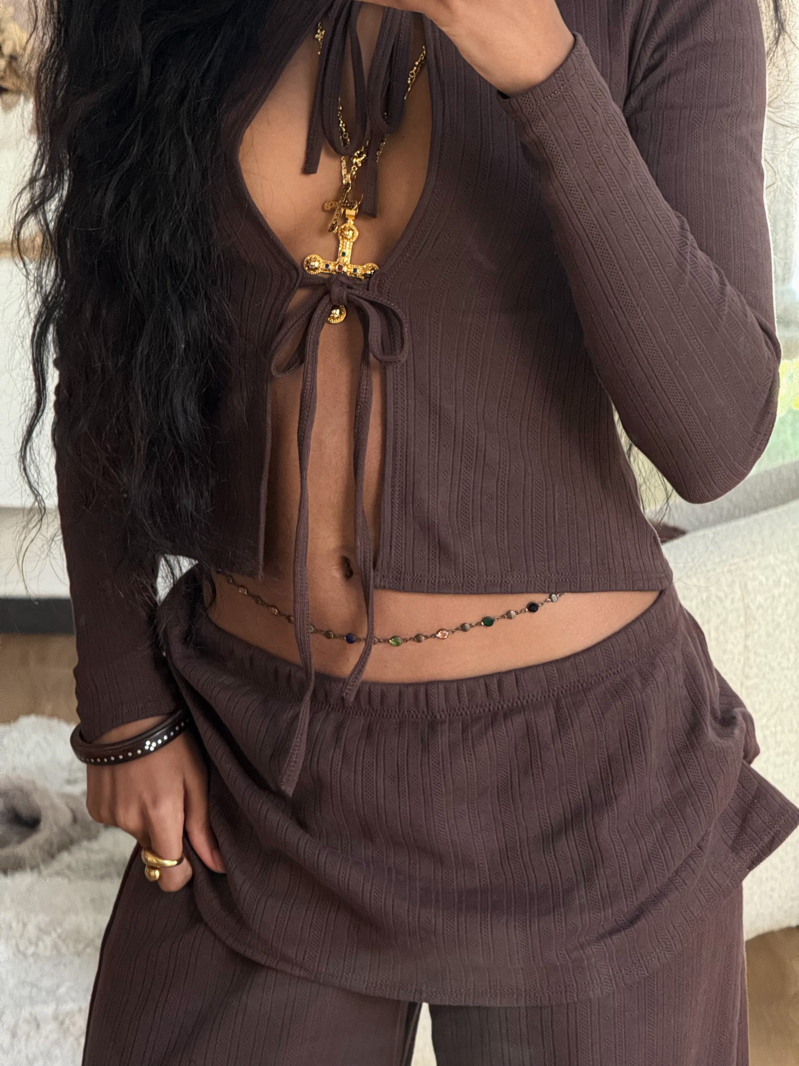 CARDIGAN COTTALY EN POINTELLE