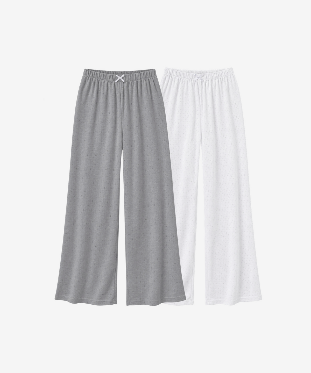 PACK 2 PANTALONS EN POINTELLE DE COTON